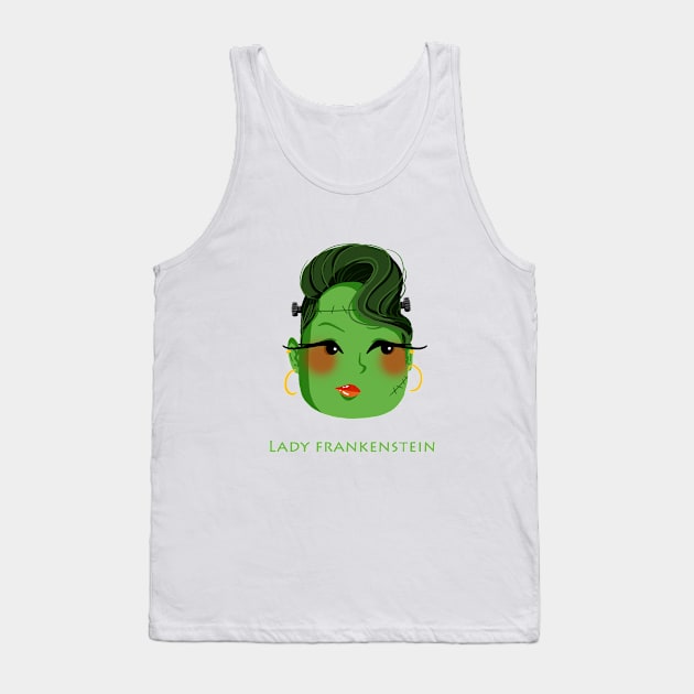 Lady Frankenstein Tank Top by Ghaida Shop